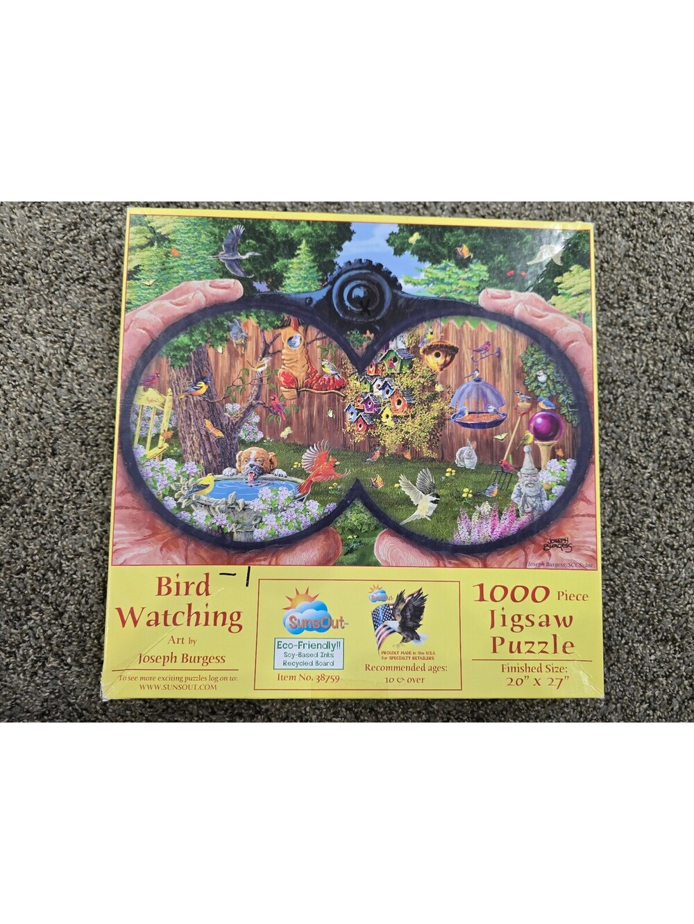 SunsOut Bird Watching 1000 Pc Jigsaw Puzzle